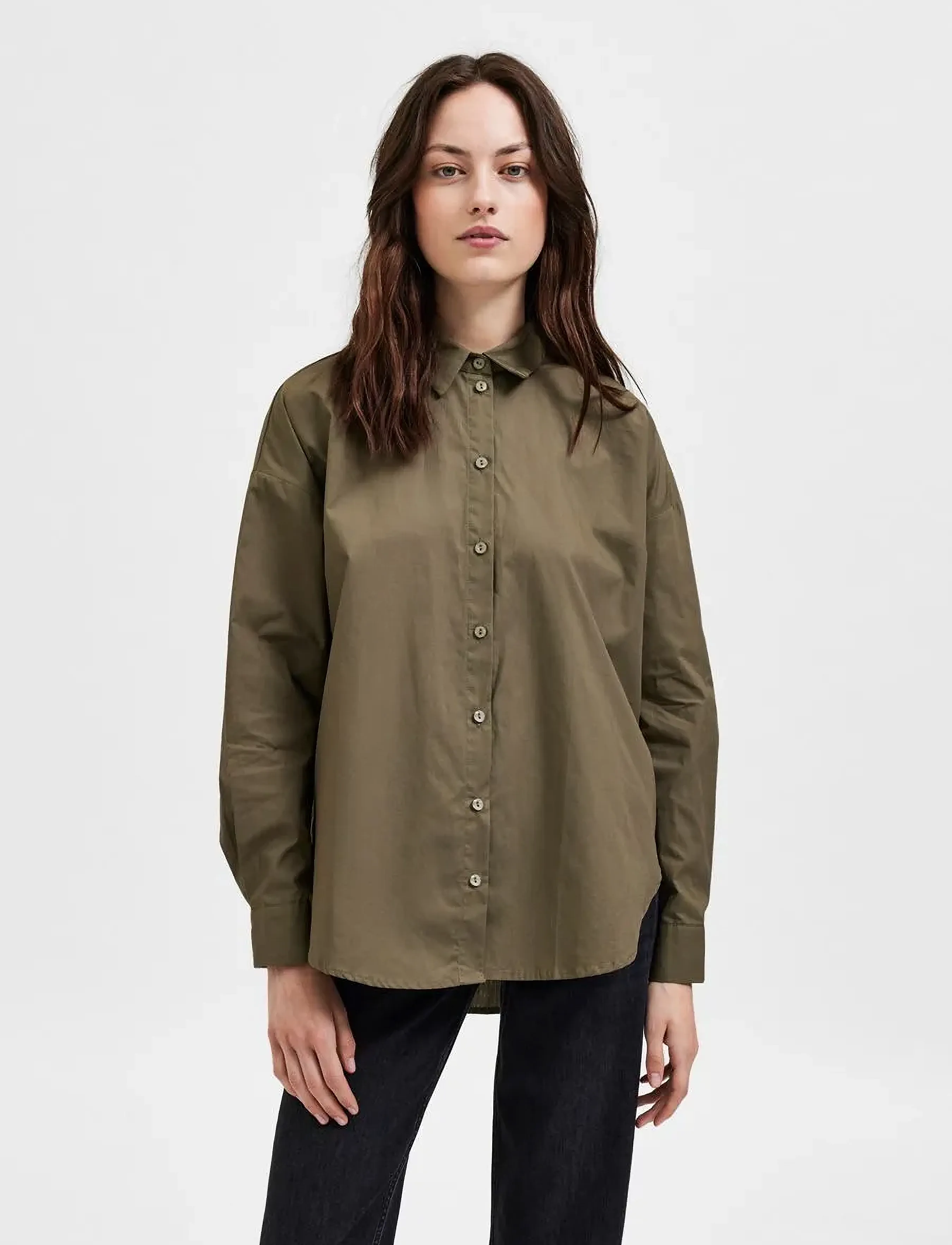 Selected - SLFBENNA LS SHIRT D2 - langærmede skjorter - kalamata - 2