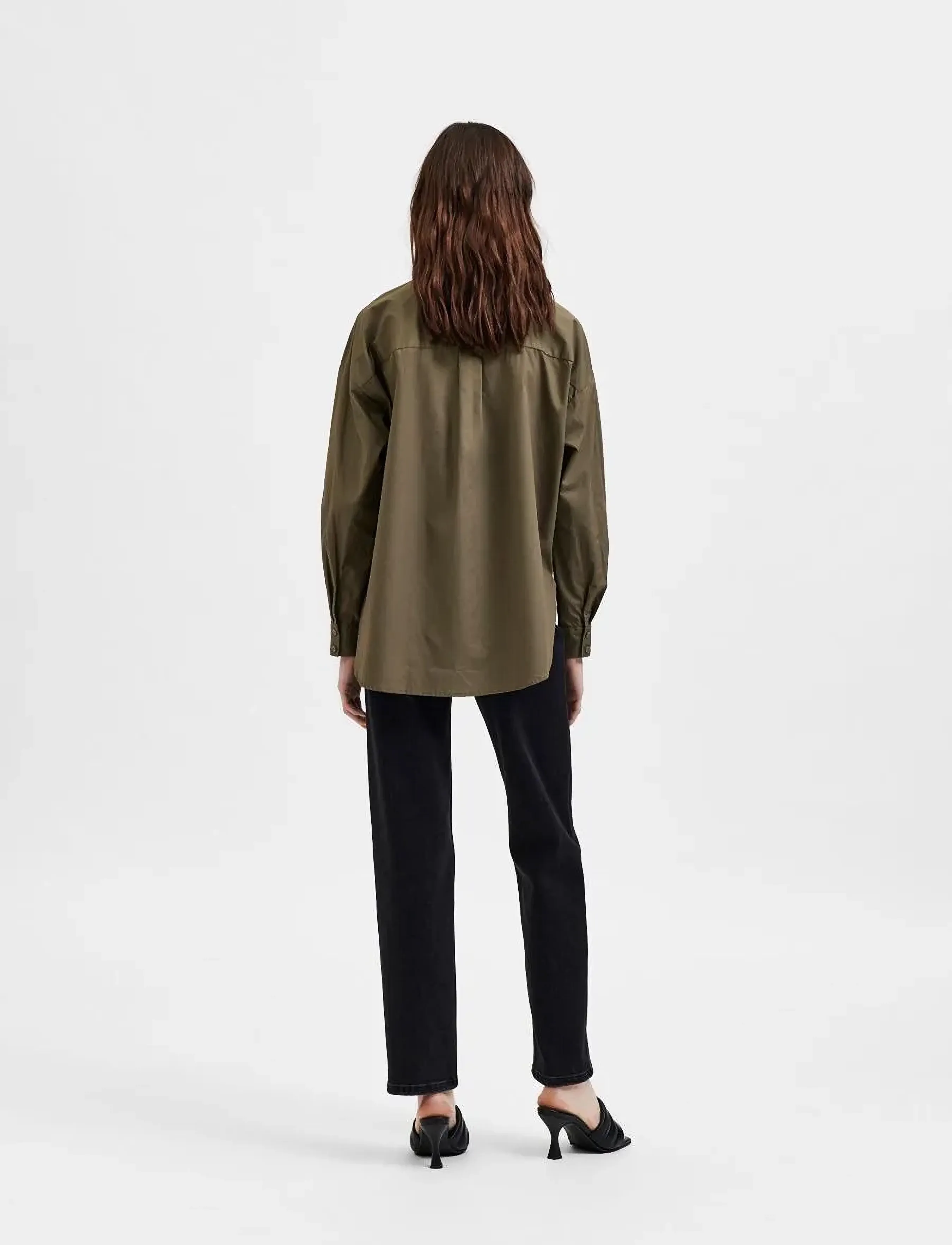 Selected - SLFBENNA LS SHIRT D2 - langærmede skjorter - kalamata - 3