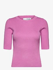 Selected Femme - SLFMALA 2/4 KNIT O-NECK NOOS - sweaters - cyclamen - 0