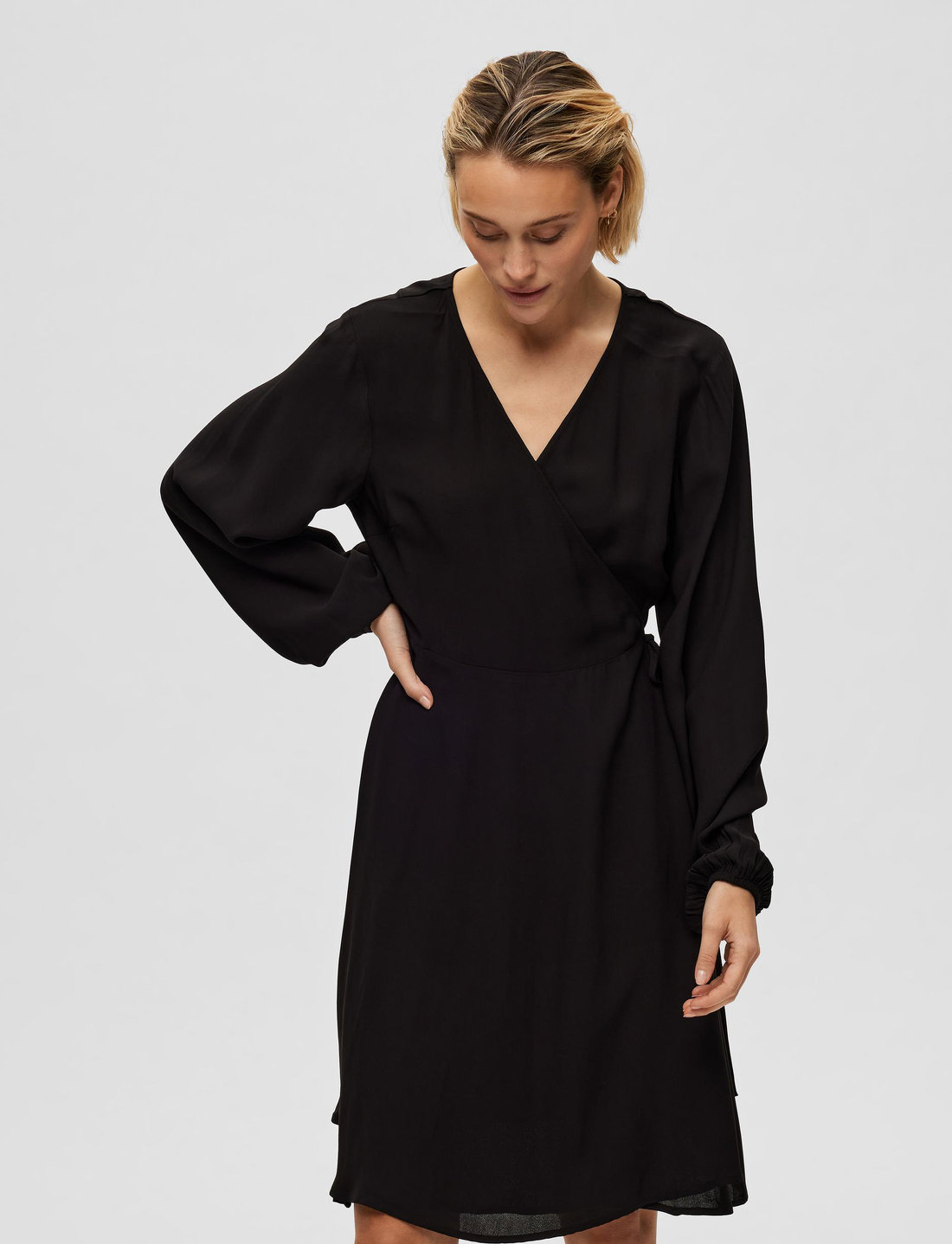 Selected femme wrap dress sales
