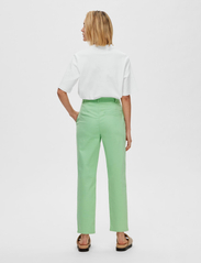 Selected Femme - SLFMARINA HW CHINO PANTS W - tiesaus kirpimo kelnės - absinthe green - 2