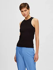 Selected Femme - SLFANNA O-NECK TANK TOP NOOS - lowest prices - black - 2