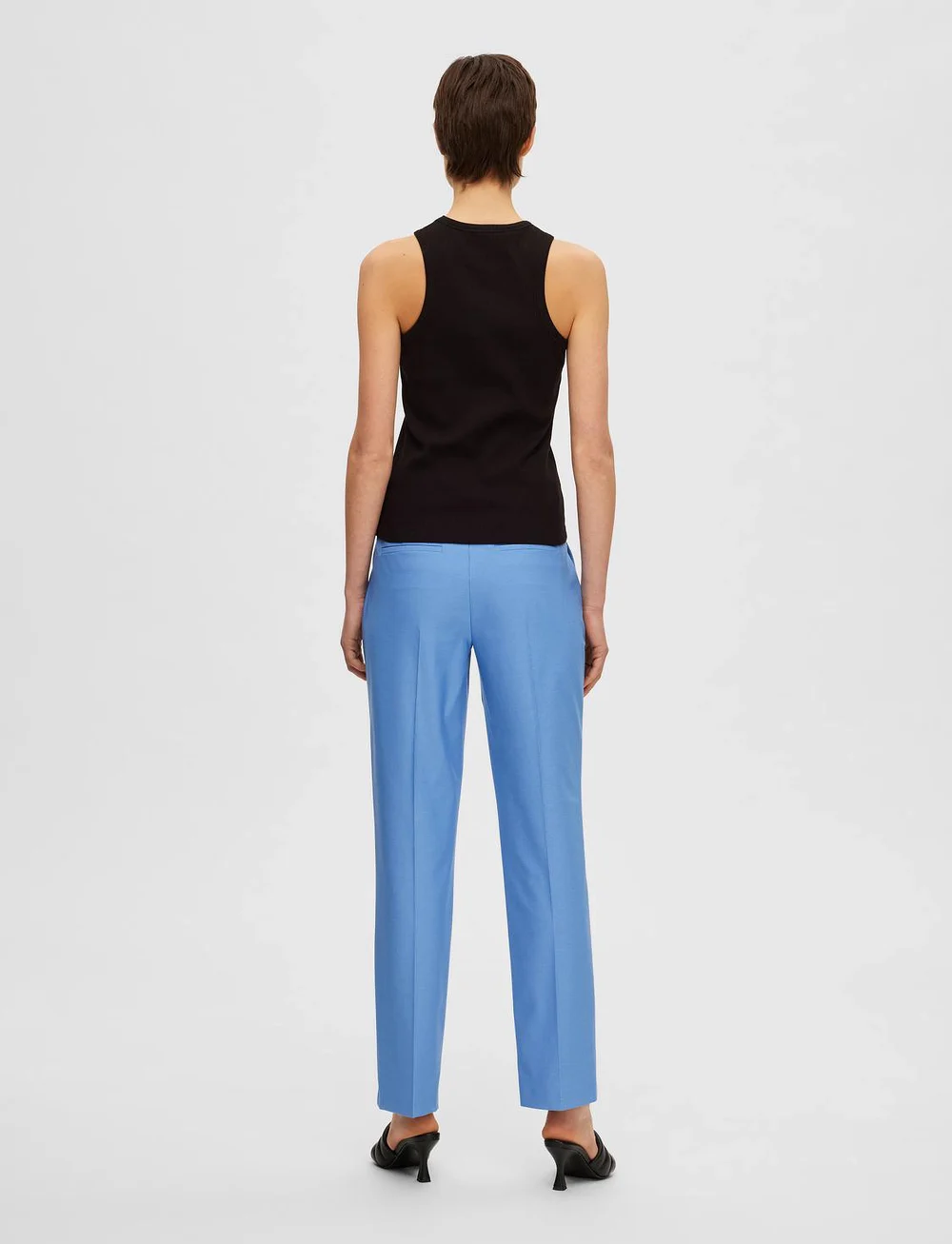 Selected - SLFANNA O-NECK TANK TOP NOOS - topy bez rękawów - black - 3