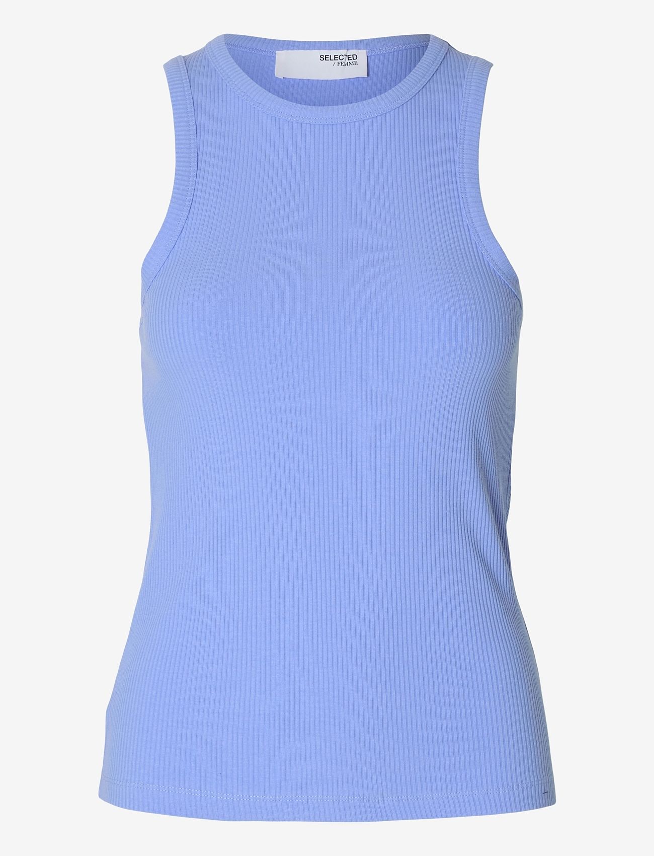 Selected - SLFANNA O-NECK TANK TOP NOOS - topid ja varrukateta alussärgid - cornflower blue - 1