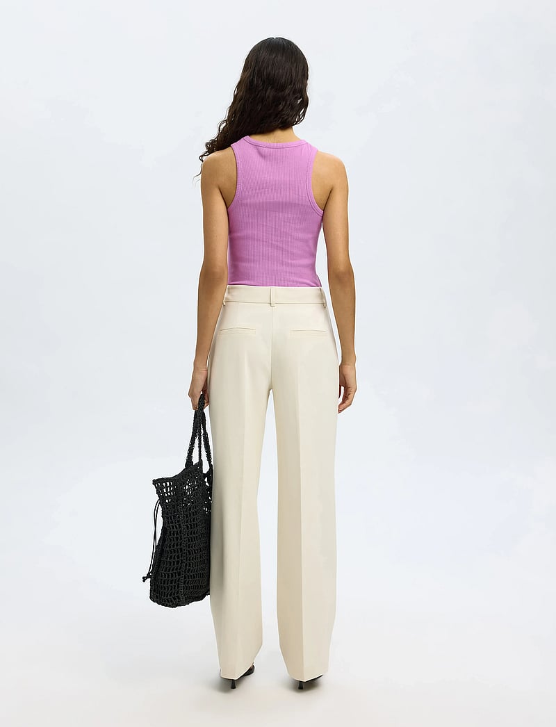 Selected - SLFANNA O-NECK TANK TOP NOOS - topy bez rękawów - first bloom - 2