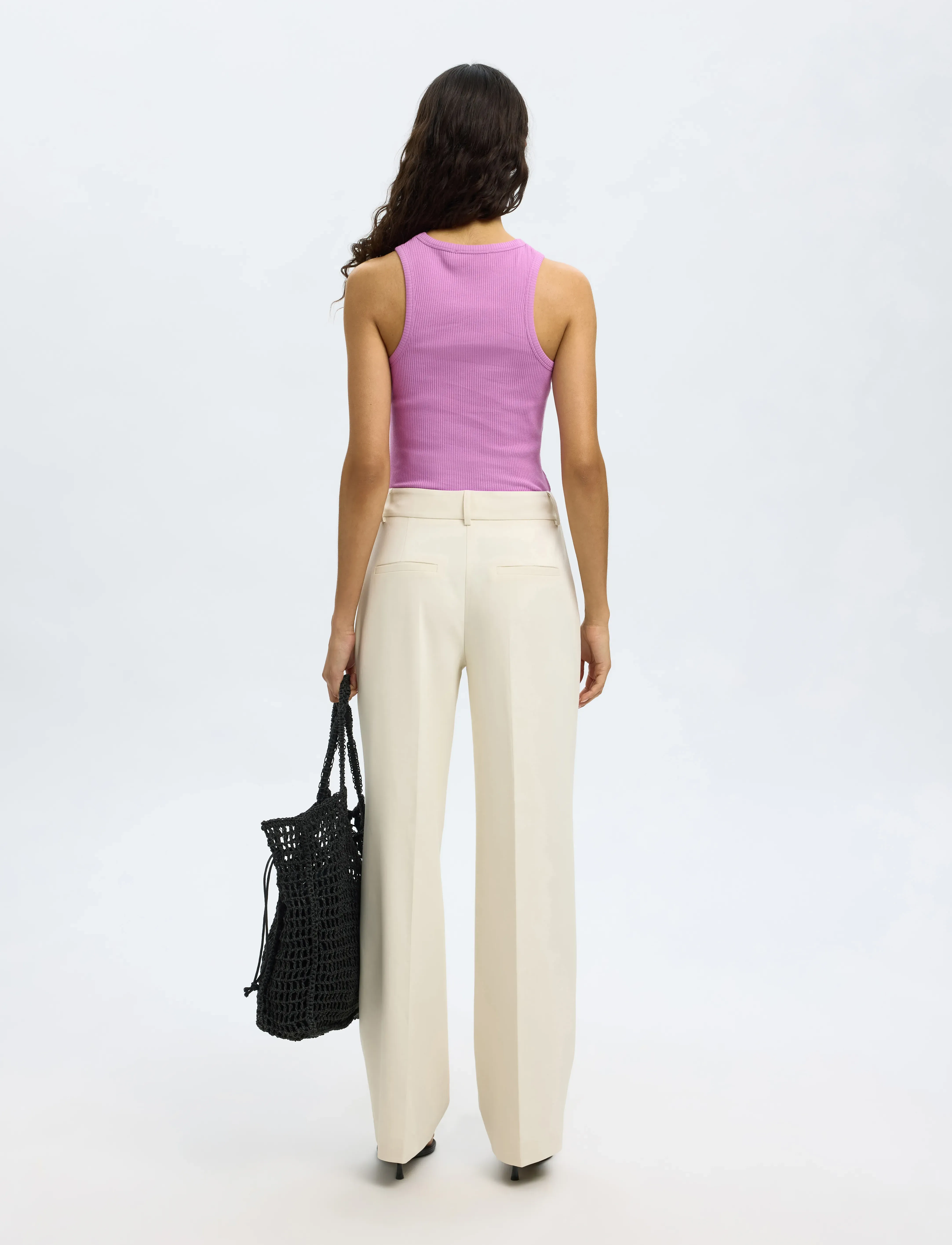 Selected - SLWANNA O-NECK TANK TOP NOOS - Ärmellose tops - first bloom - 2