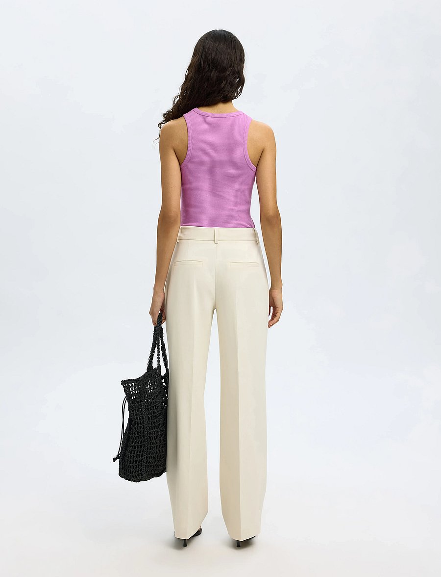 Selected - SLWANNA O-NECK TANK TOP NOOS - Ärmellose tops - first bloom - 2