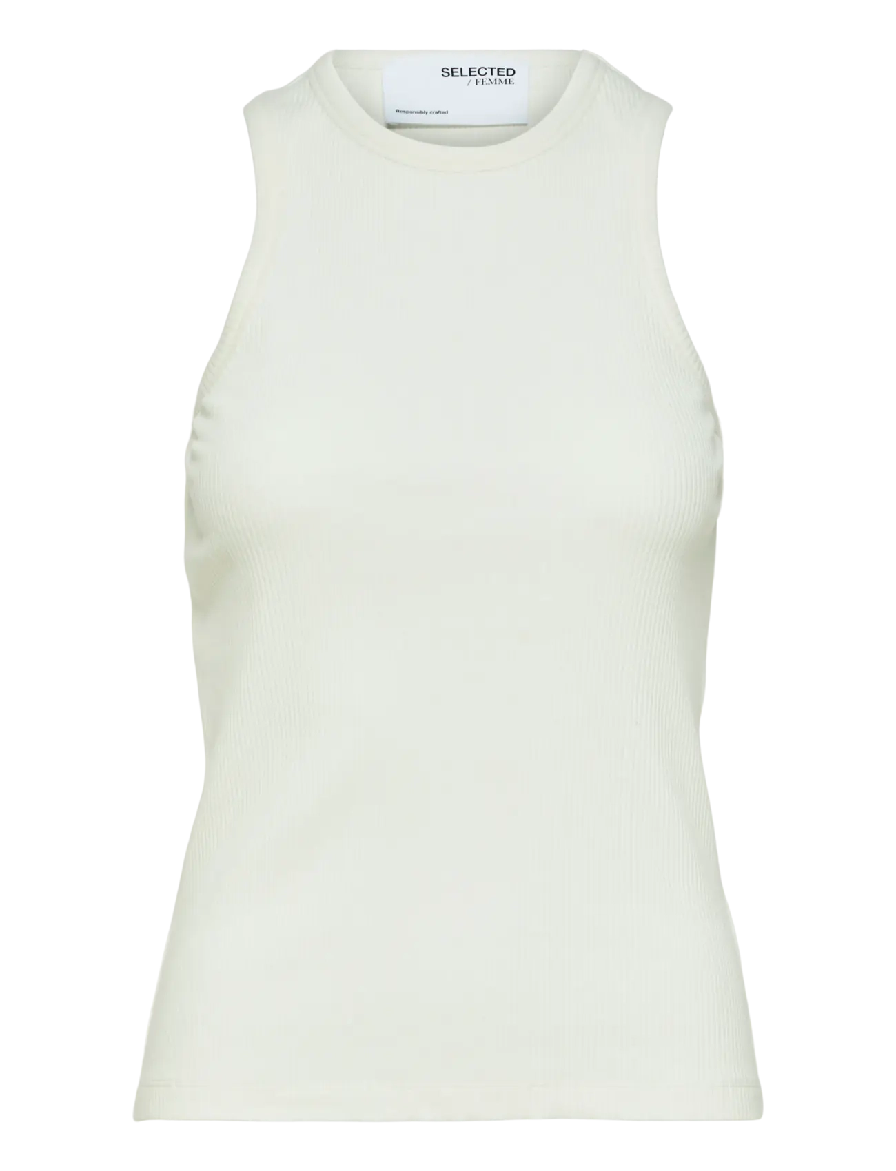 Selected SLFANNA O-NECK TANK TOP NOOS - Selected - SNOW WHITE / white