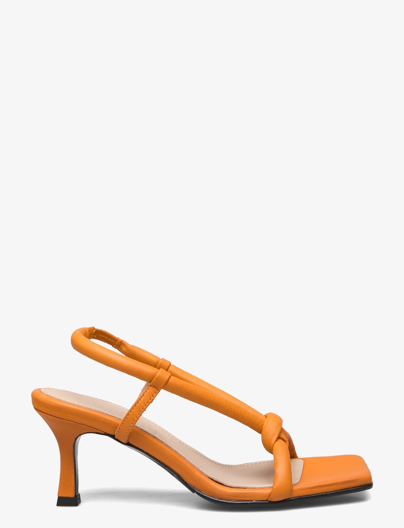 Selected Femme - SLFSARA PADDED LEATHER HIGH HEEL SANDAL - party wear at outlet prices - orangeade - 1