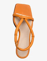 Selected Femme - SLFSARA PADDED LEATHER HIGH HEEL SANDAL - party wear at outlet prices - orangeade - 3
