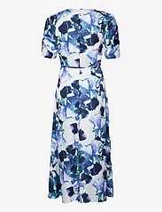 Selected Femme - SLFRACHELLE 2/4 AOP ANKLE SATIN DRESS B - maxi dresses - royal blue - 2