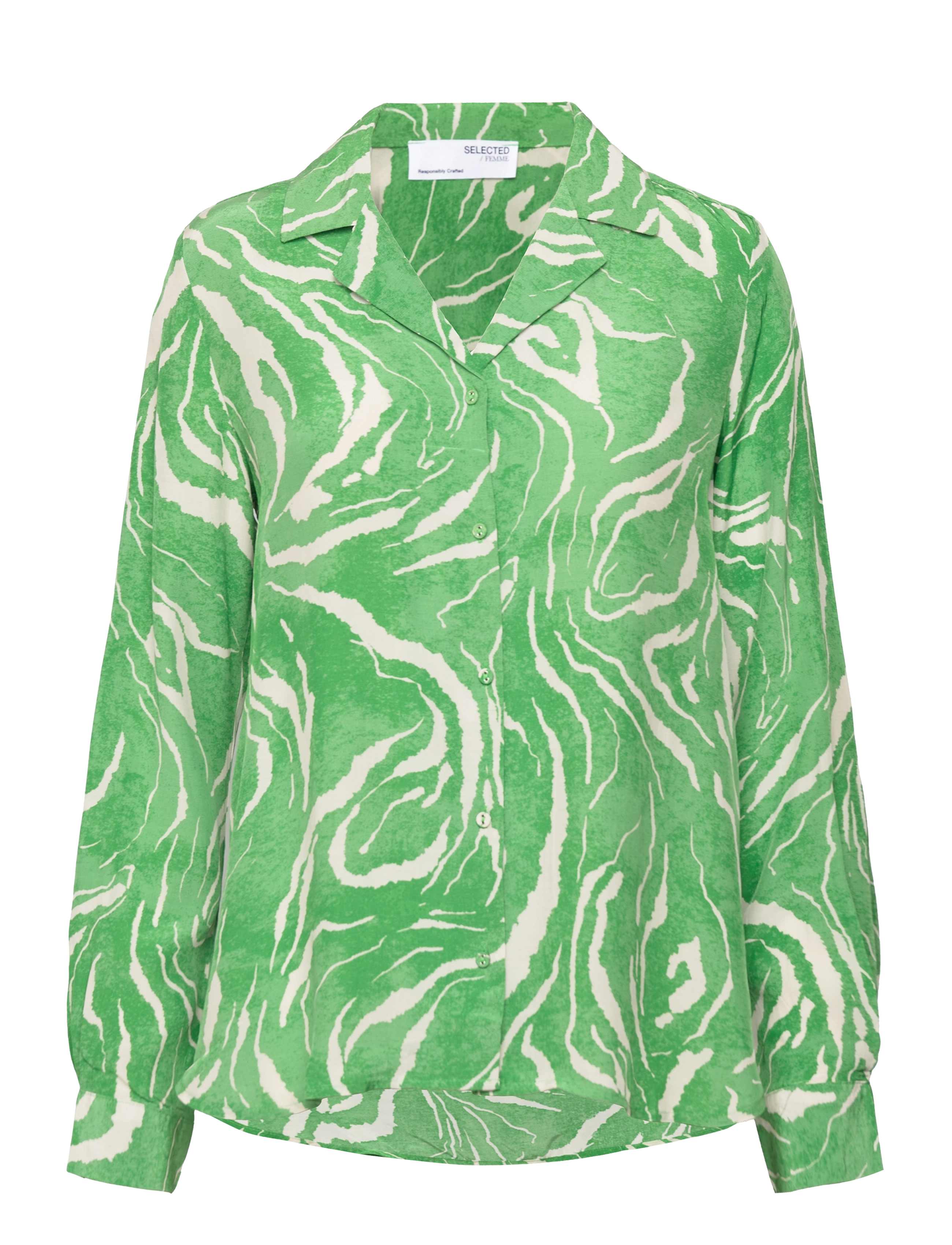 Selected SLFSIRINE LS SHIRT B - Skjorter - ABSINTHE GREEN / green