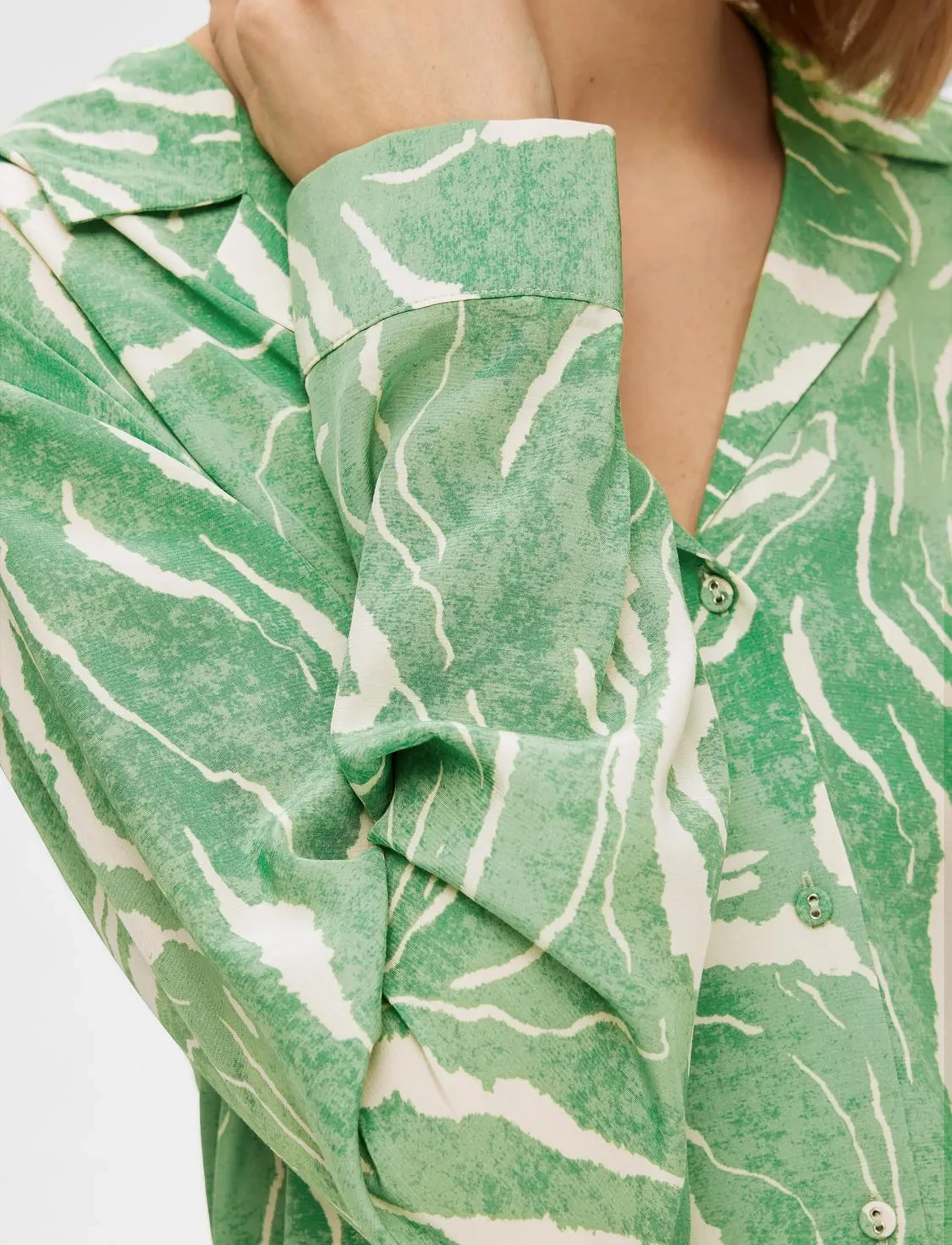 Selected - SLFSIRINE LS SHIRT B - langærmede skjorter - absinthe green - 5
