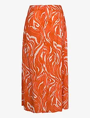 Selected Femme - SLFSIRINE MW ANKLE SKIRT B - satin skirts - orangeade - 1
