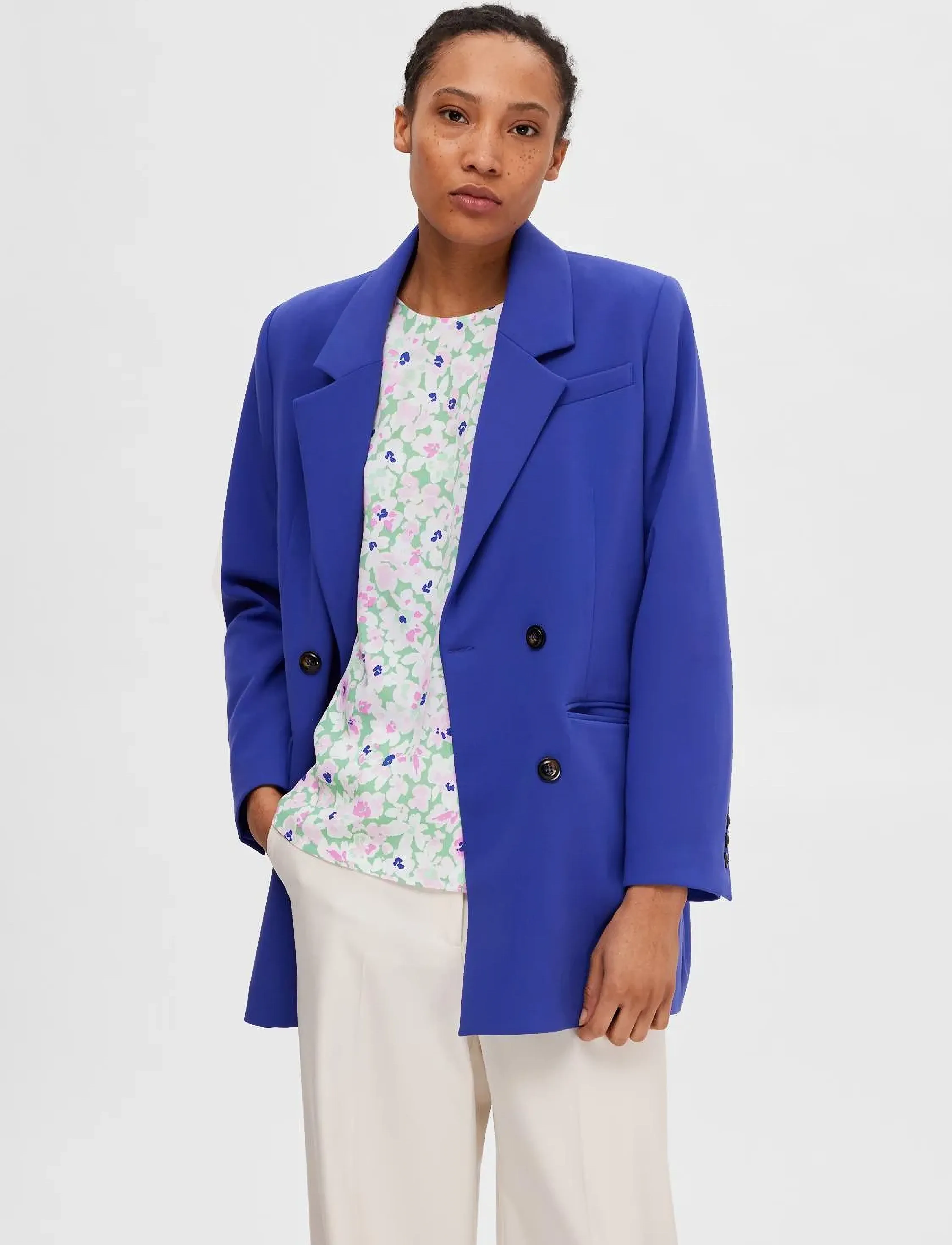 Selected - SLFMALIDA LS TOP B - langærmede bluser - absinthe green - 5
