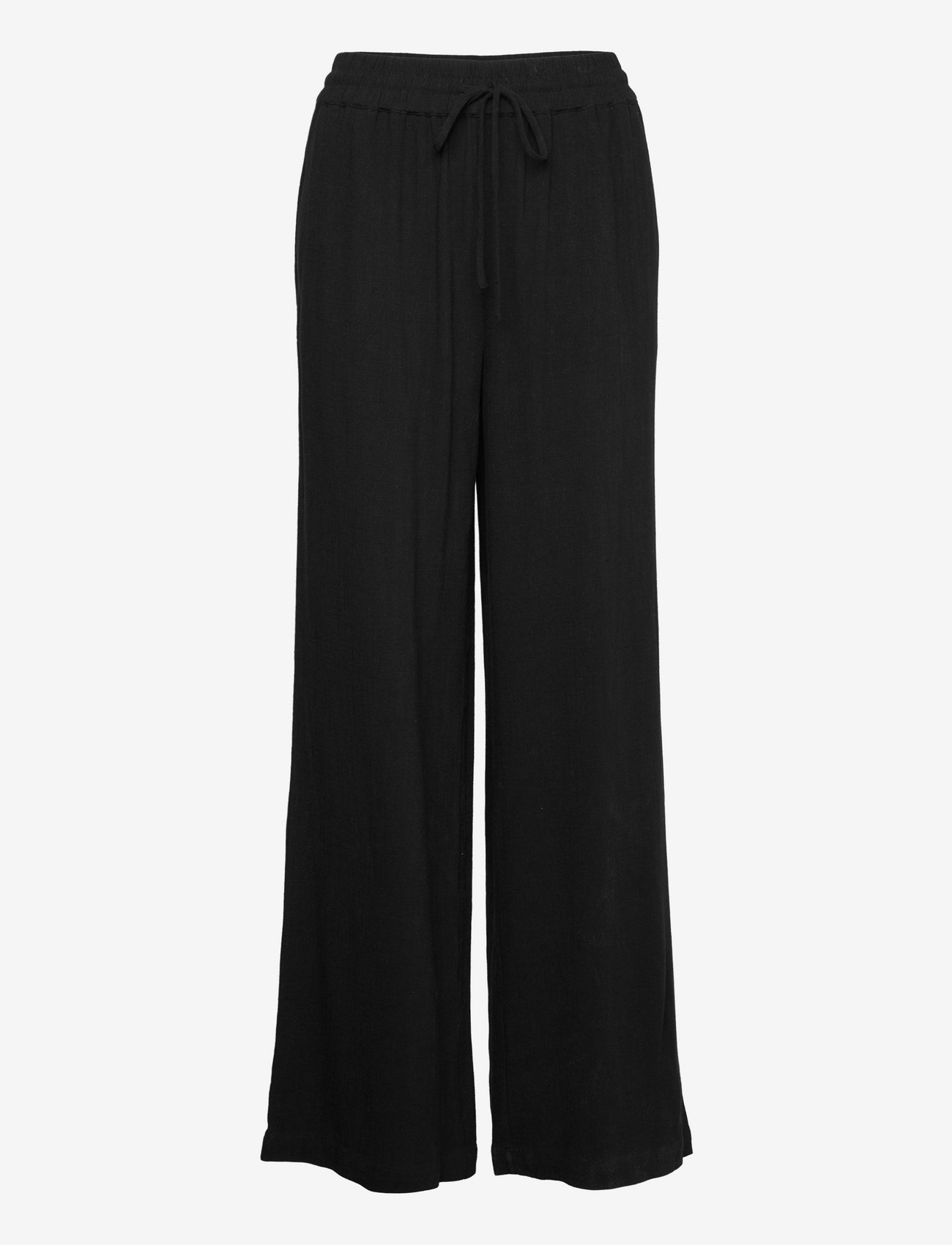 Selected - SLFVIVA-GULIA HW LONG SUN PANT NOOS - bukser med lige ben - black - 1