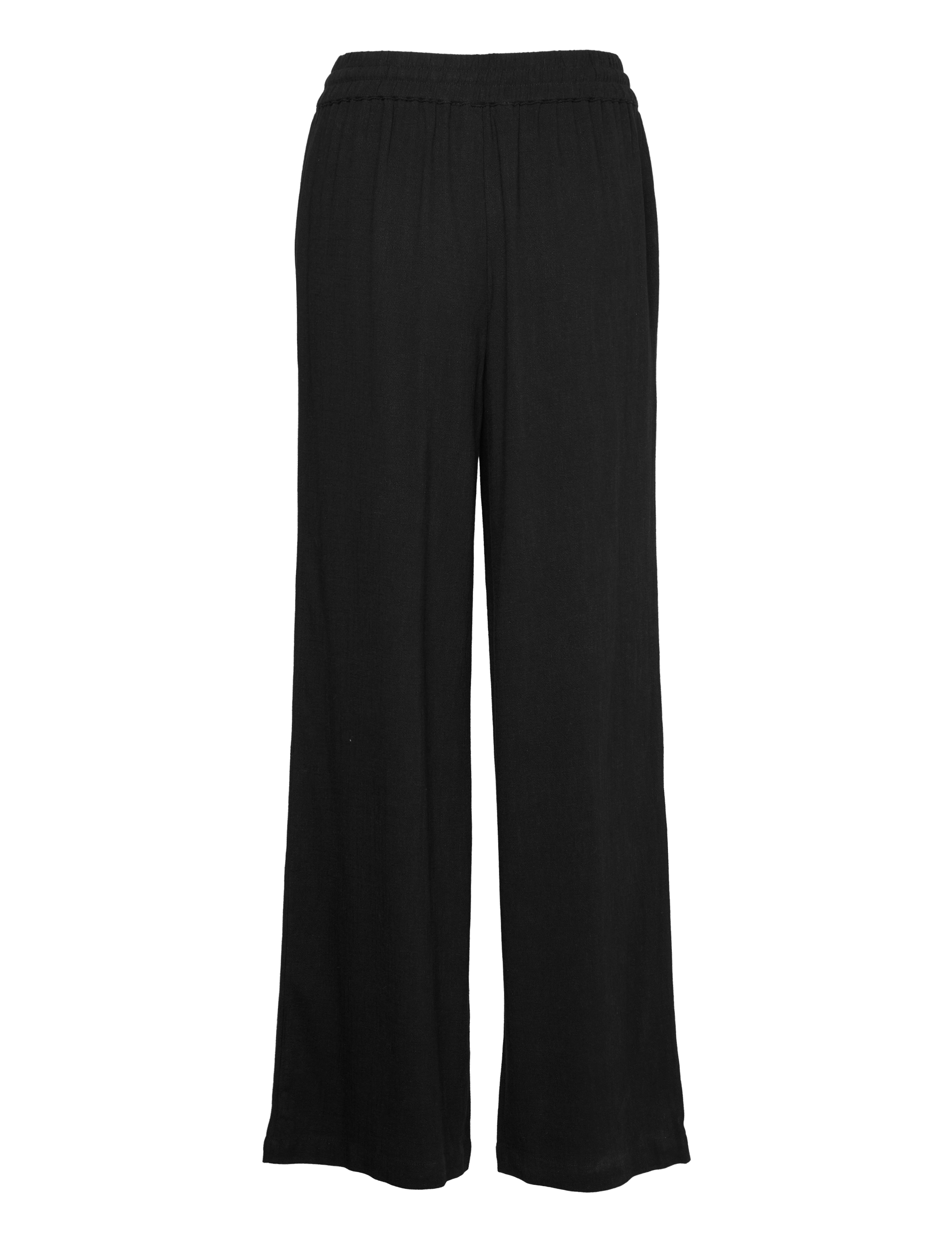Selected - SLFVIVA-GULIA HW LONG SUN PANT NOOS - pantalons droits - black - 2