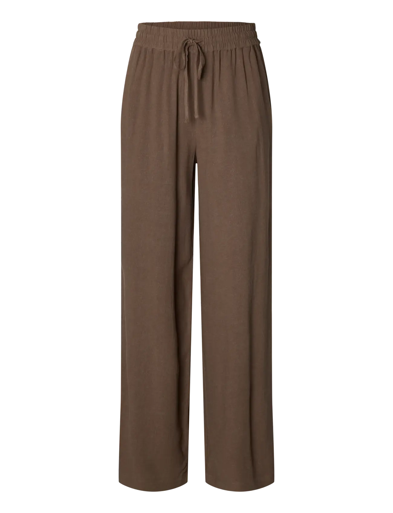 SLFVIVA-GULIA HW LONG SUN PANT NOOS - CHOCOLATE CHIP
