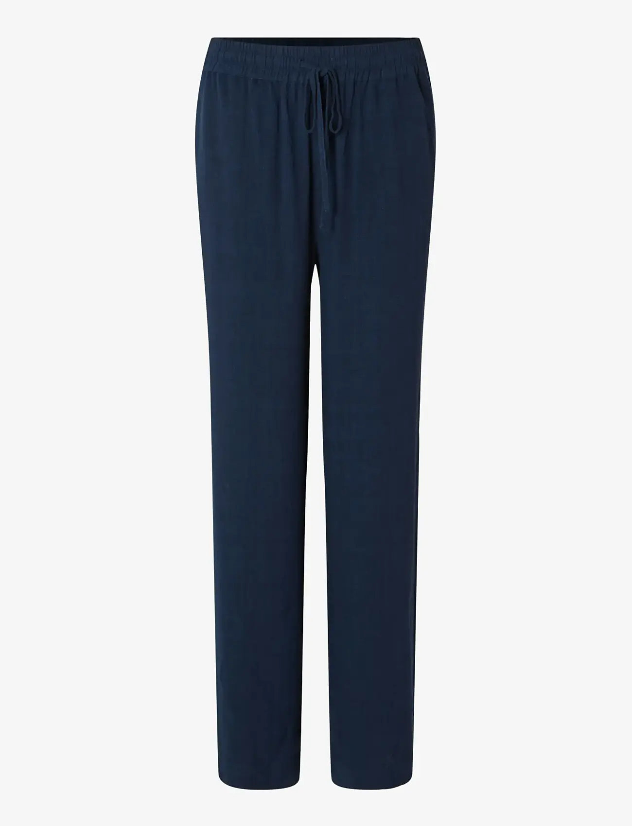Selected - SLFVIVA-GULIA HW LONG SUN PANT NOOS - bukser med lige ben - dark sapphire - 1