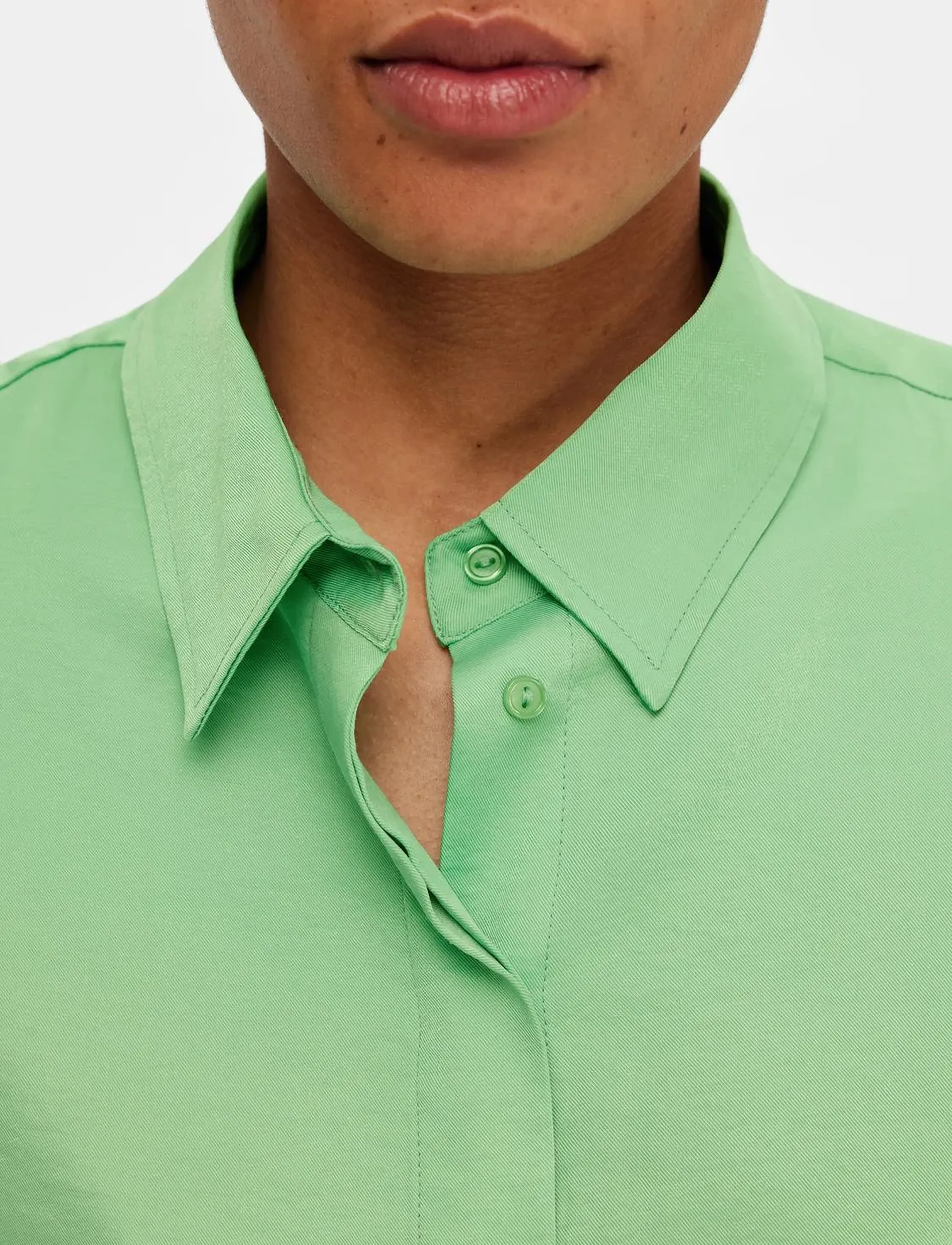 Selected - SLFDESIREE LS SHIRT B - langærmede skjorter - absinthe green - 4