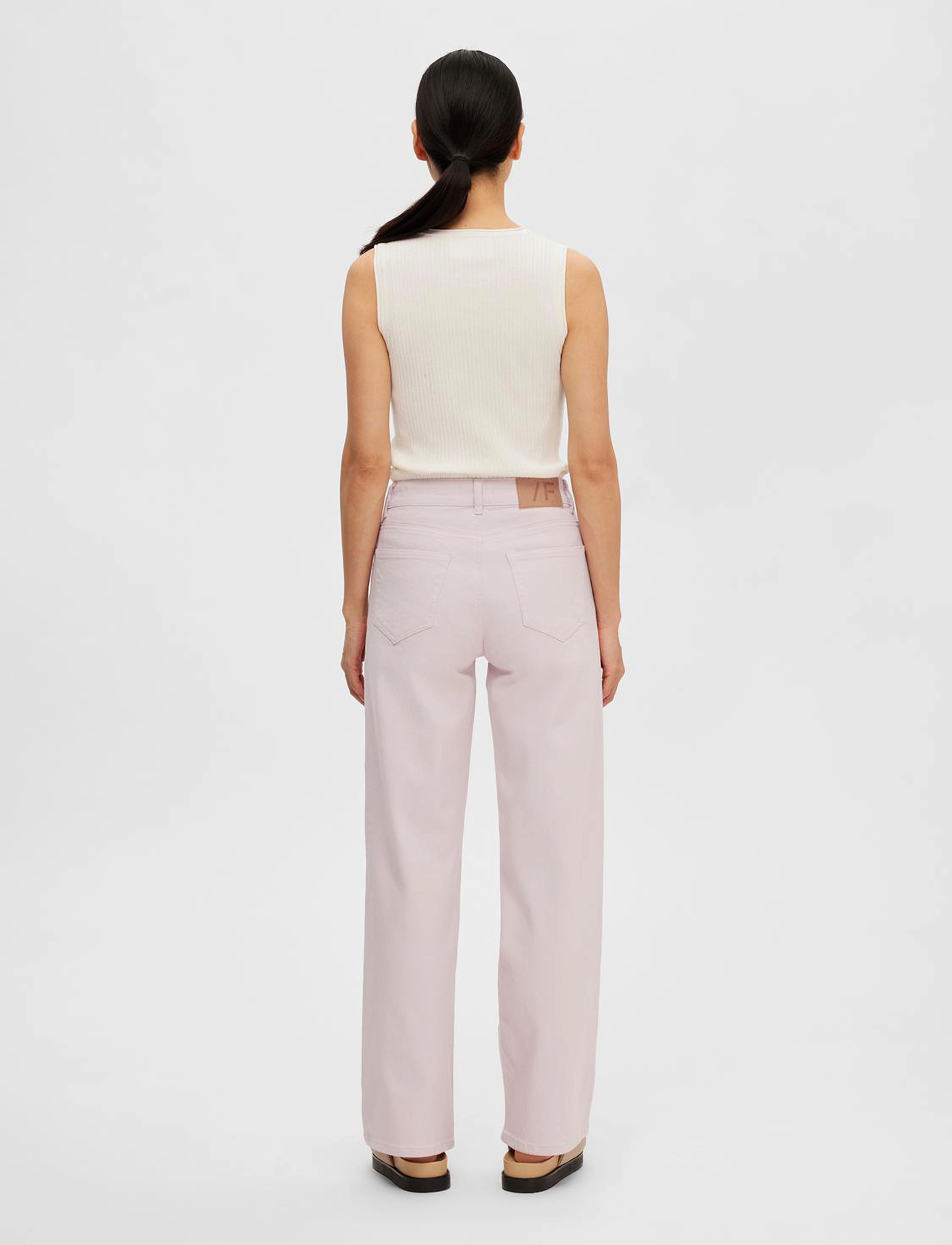 Selected - SLFLYDIA SL O-NECK KNIT TOP NOOS - birch - 3