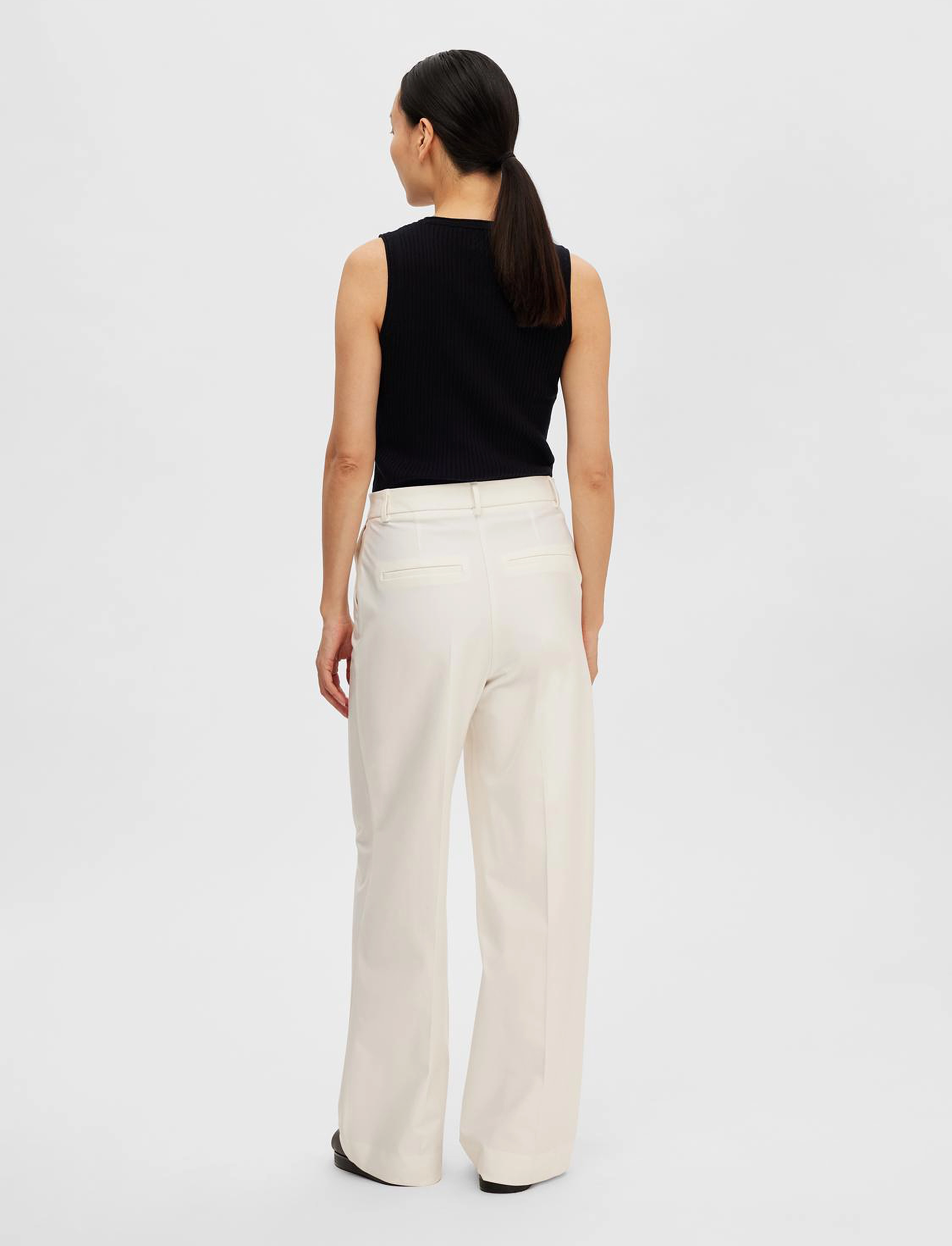 Selected - SLFLYDIA SL O-NECK KNIT TOP NOOS - black - 4