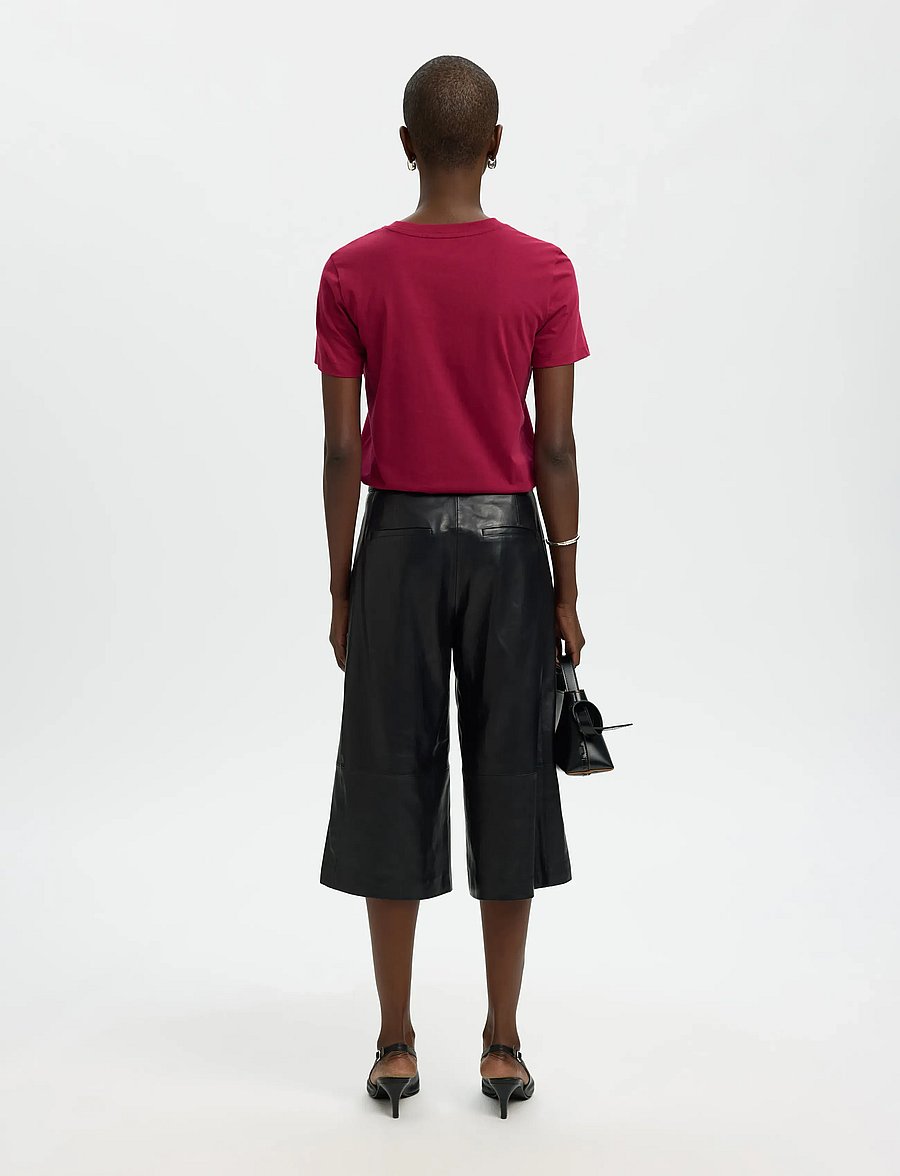Selected - SLWMYESSENTIAL SS O-NECK TEE NOOS - t-shirts - anemone - 2