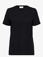 SLFMYESSENTIAL SS O-NECK TEE - BLACK