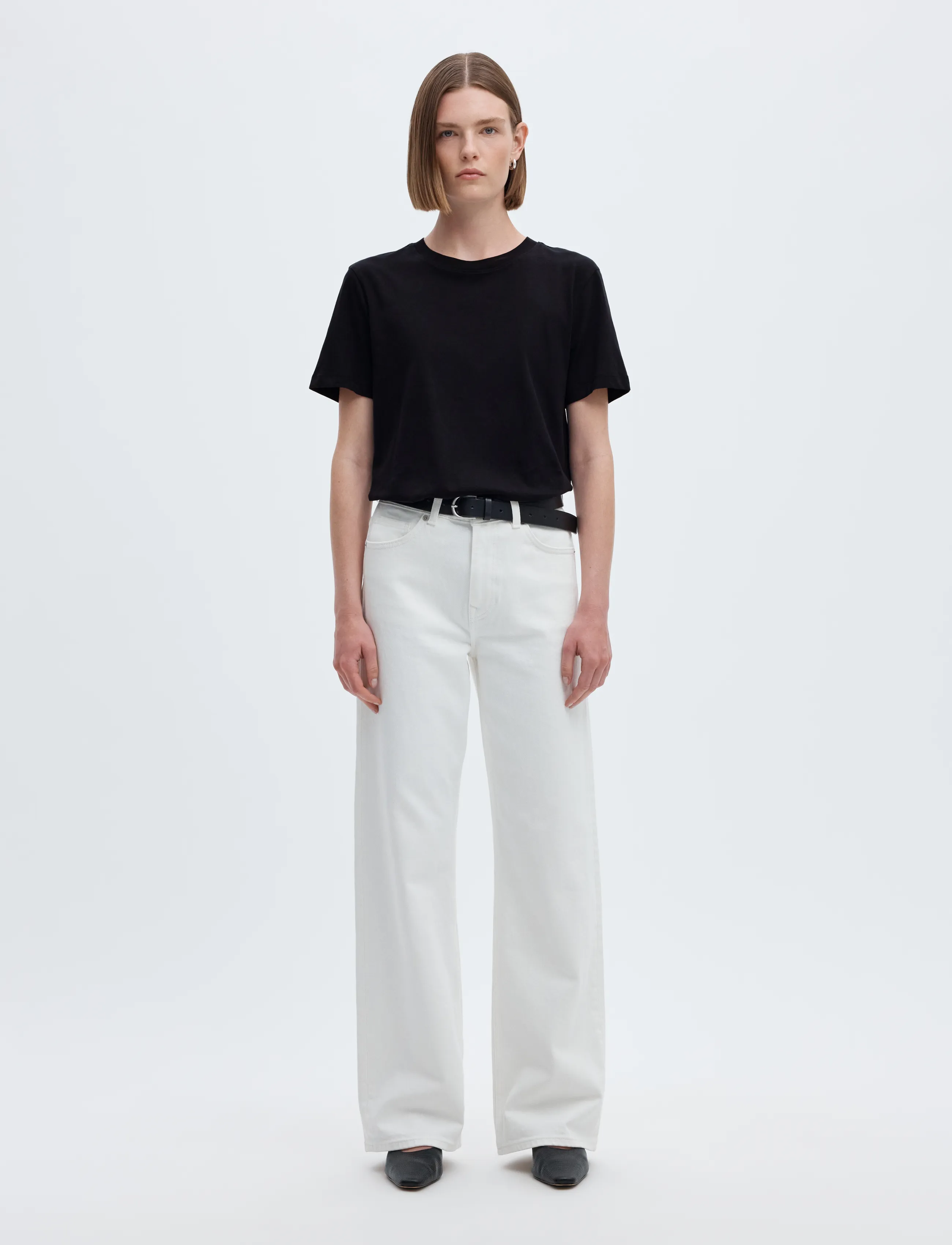 Selected - SLWMYESSENTIAL SS O-NECK TEE NOOS - t-särgid - black - 4