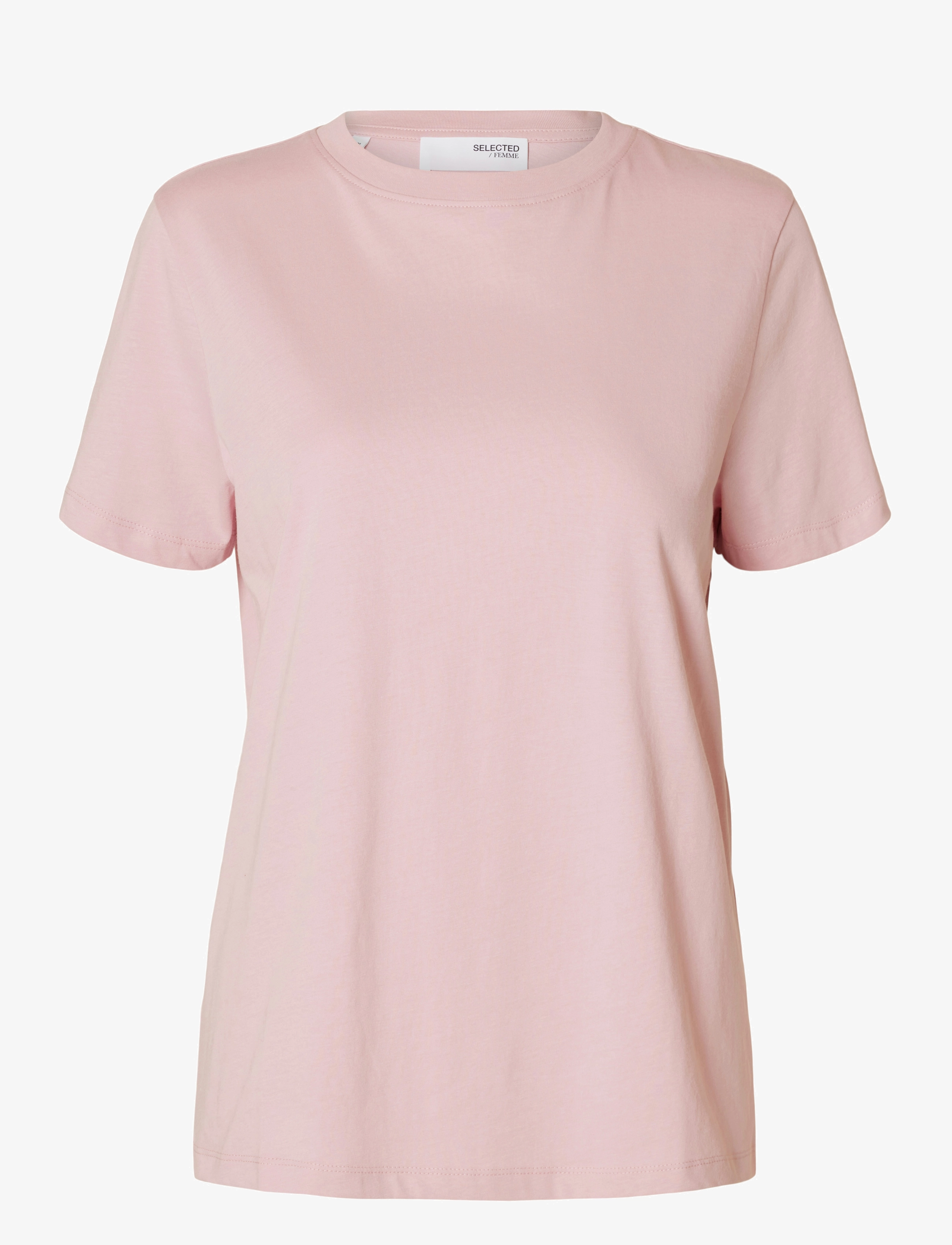Selected SLWMYESSENTIAL SS O-NECK TEE NOOS - Selected - BLEACHED MAUVE / pink/rose