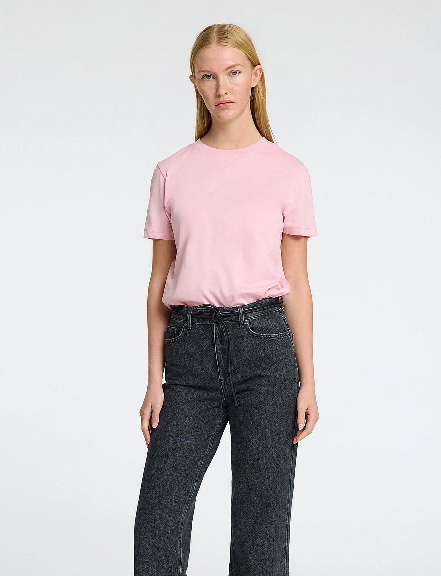 Selected - SLWMYESSENTIAL SS O-NECK TEE NOOS - t-särgid - bleached mauve - 0