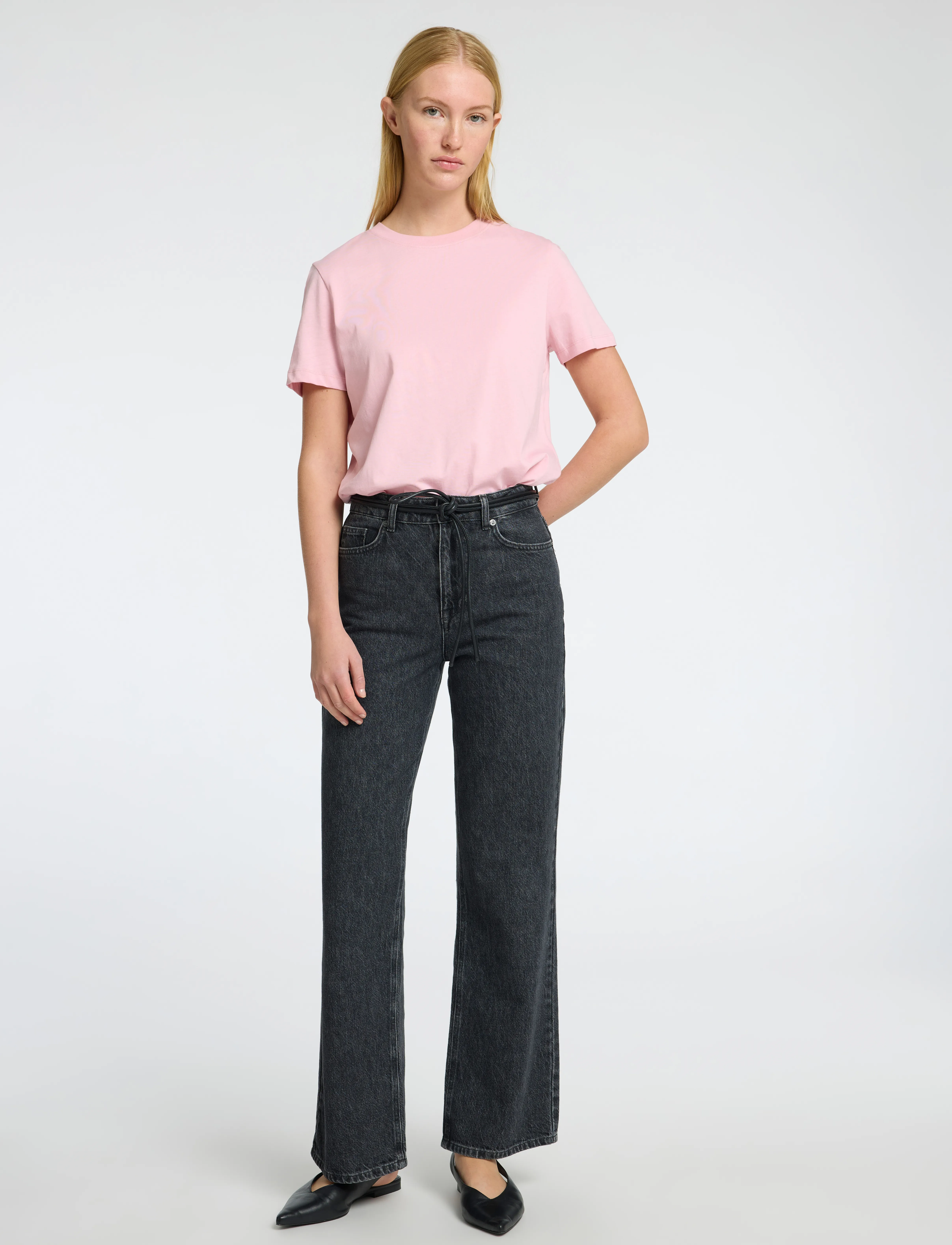 Selected - SLWMYESSENTIAL SS O-NECK TEE NOOS - t-shirts - bleached mauve - 3