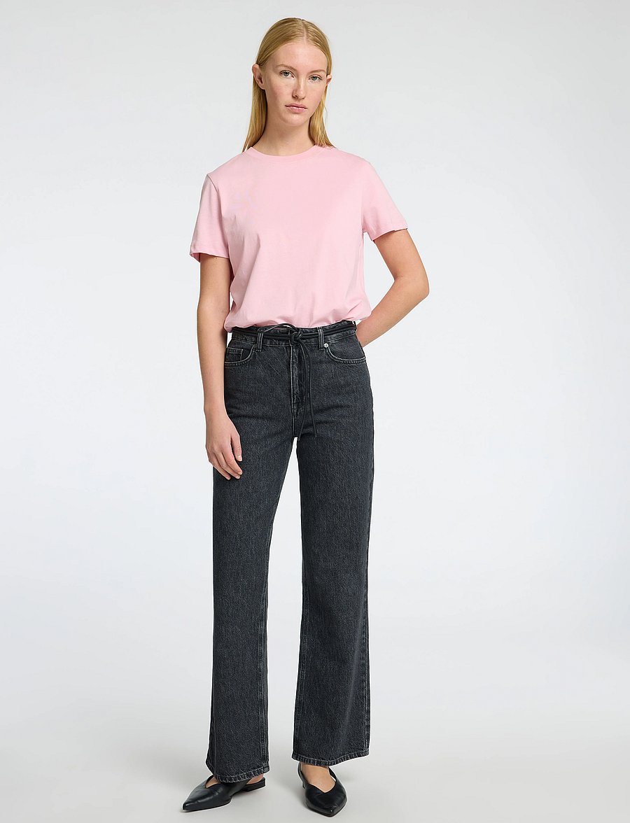 Selected - SLWMYESSENTIAL SS O-NECK TEE NOOS - t-särgid - bleached mauve - 3