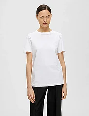 Selected Femme - SLFMYESSENTIAL SS O-NECK TEE NOOS - madalaimad hinnad - bright white - 2