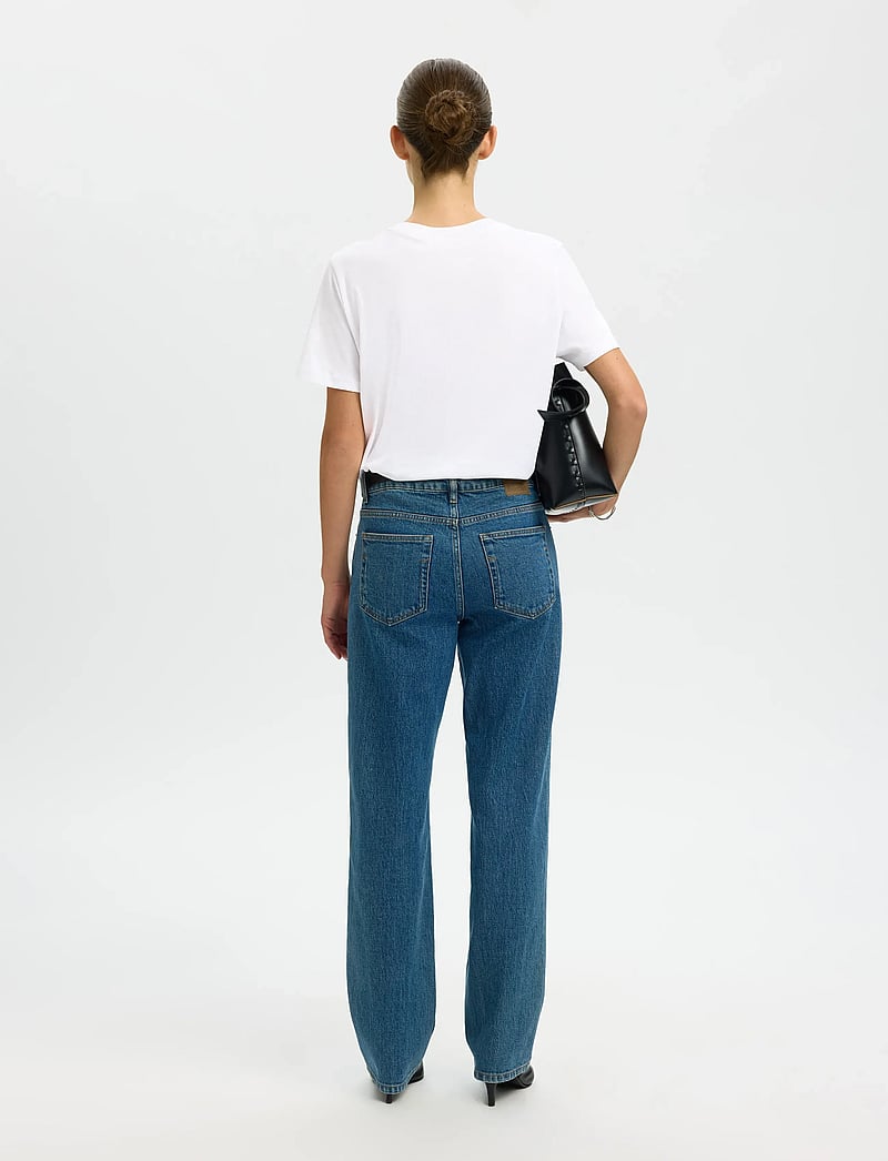 Selected - SLWMYESSENTIAL SS O-NECK TEE NOOS - t-shirts - bright white - 3