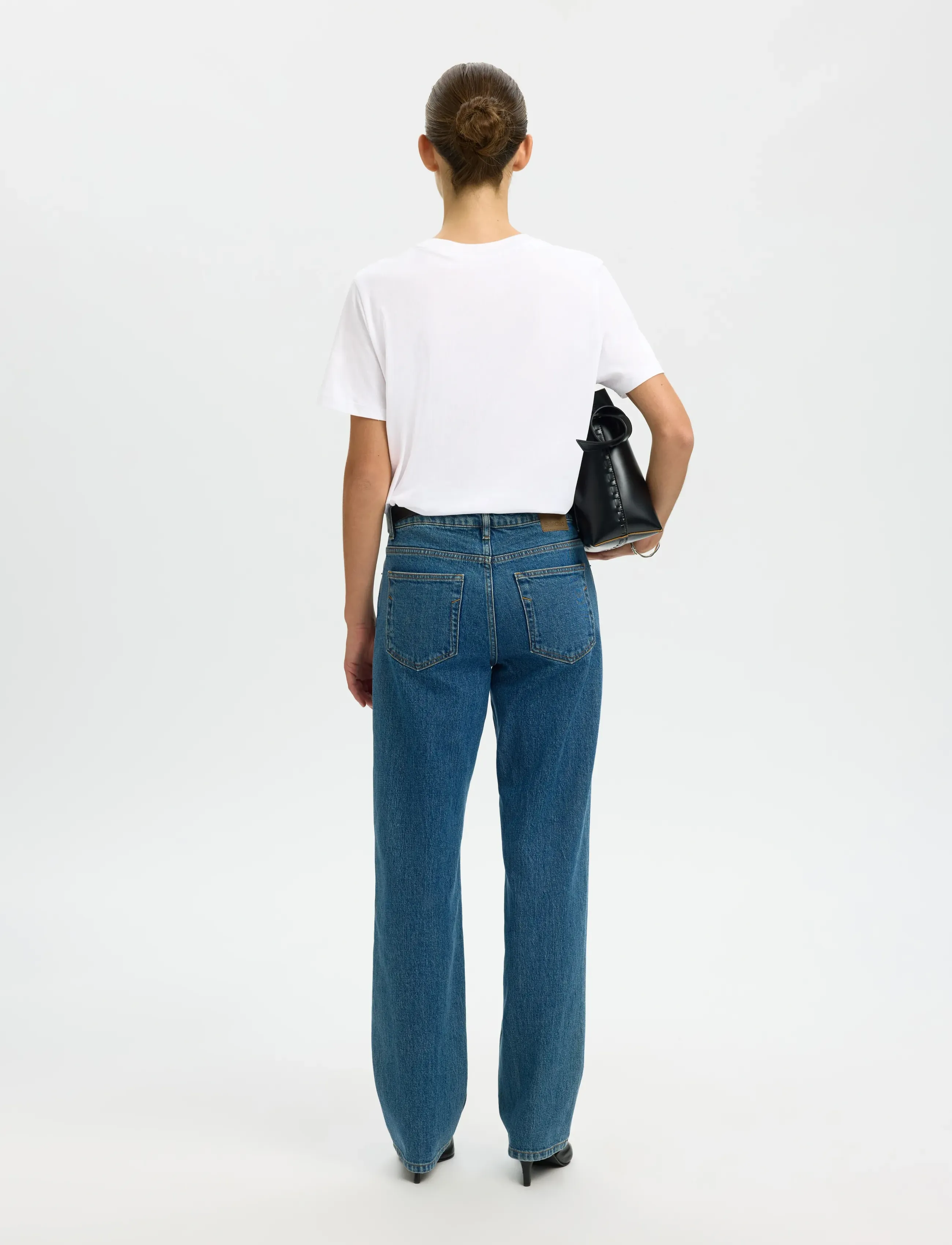 Selected - SLWMYESSENTIAL SS O-NECK TEE NOOS - t-shirts - bright white - 3