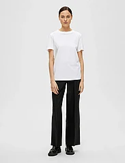 Selected Femme - SLFMYESSENTIAL SS O-NECK TEE NOOS - madalaimad hinnad - bright white - 4