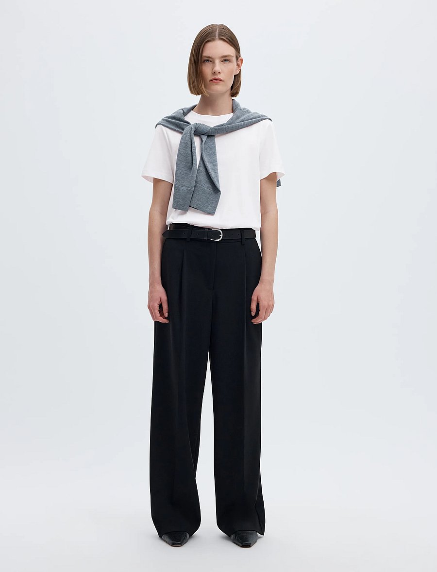 Selected - SLWMYESSENTIAL SS O-NECK TEE NOOS - t-shirts - bright white - 4
