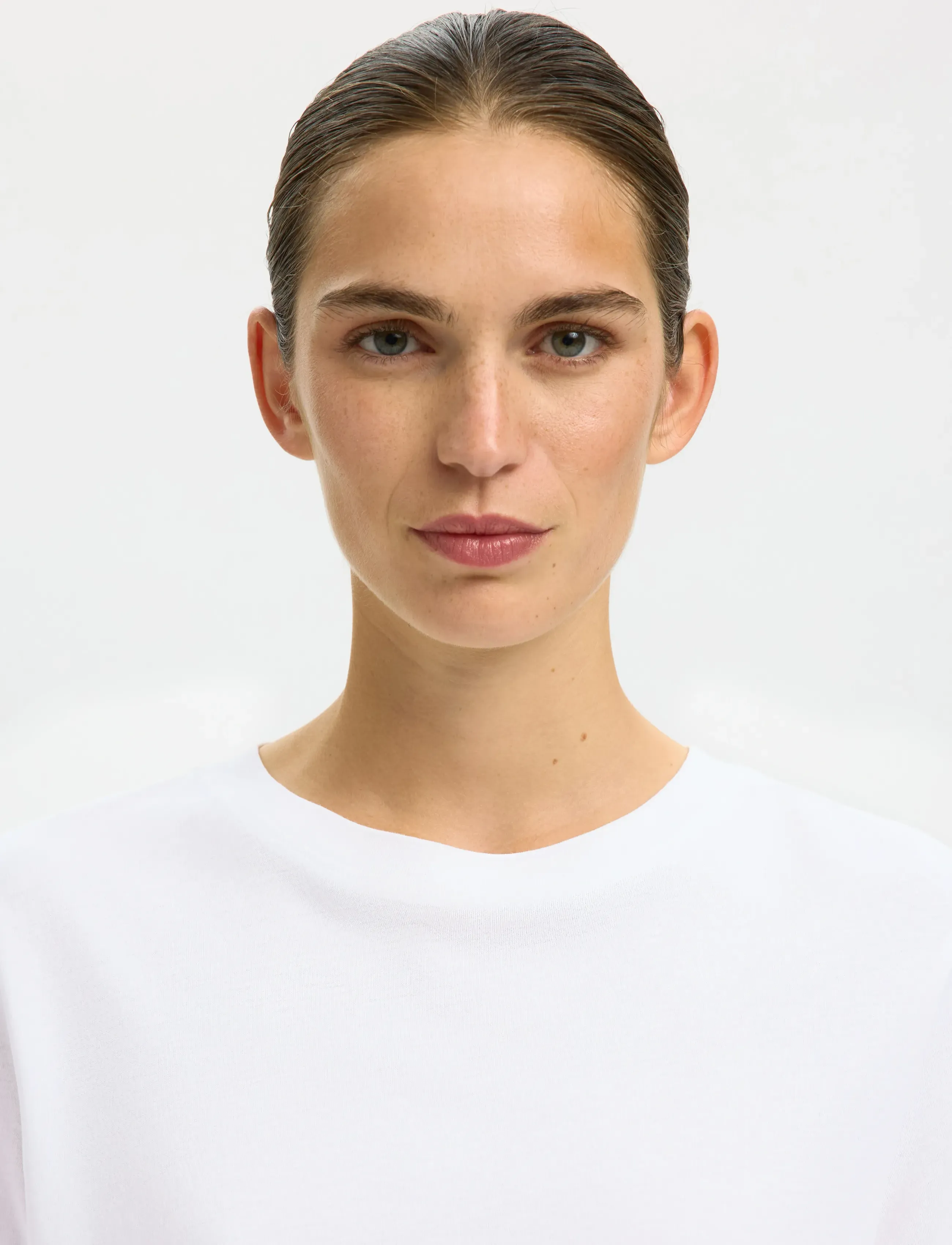 Selected - SLWMYESSENTIAL SS O-NECK TEE NOOS - t-shirts - bright white - 4