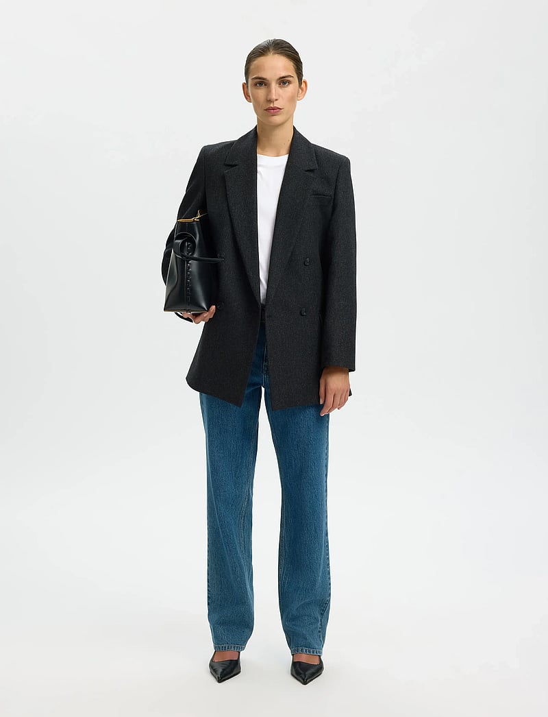 Selected - SLWMYESSENTIAL SS O-NECK TEE NOOS - t-shirts - bright white - 5