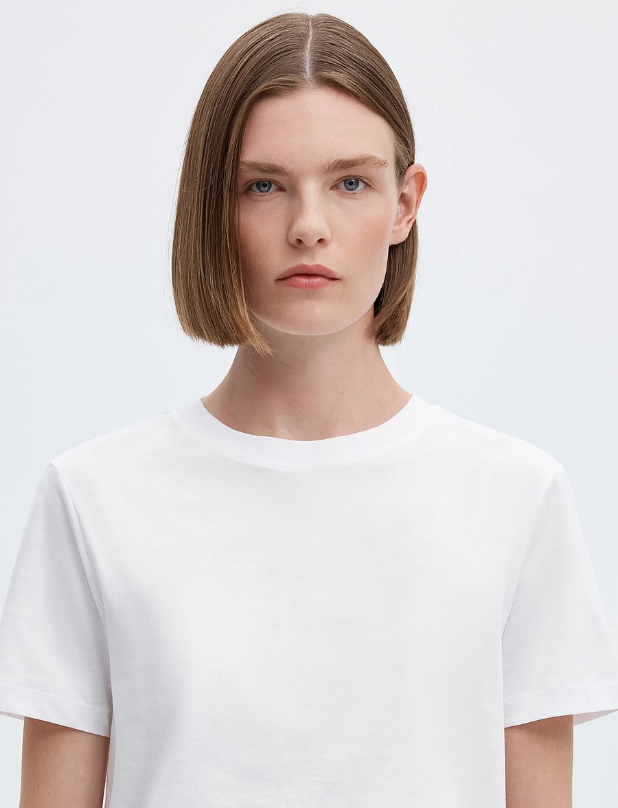 Selected - SLWMYESSENTIAL SS O-NECK TEE NOOS - t-shirts - bright white - 5