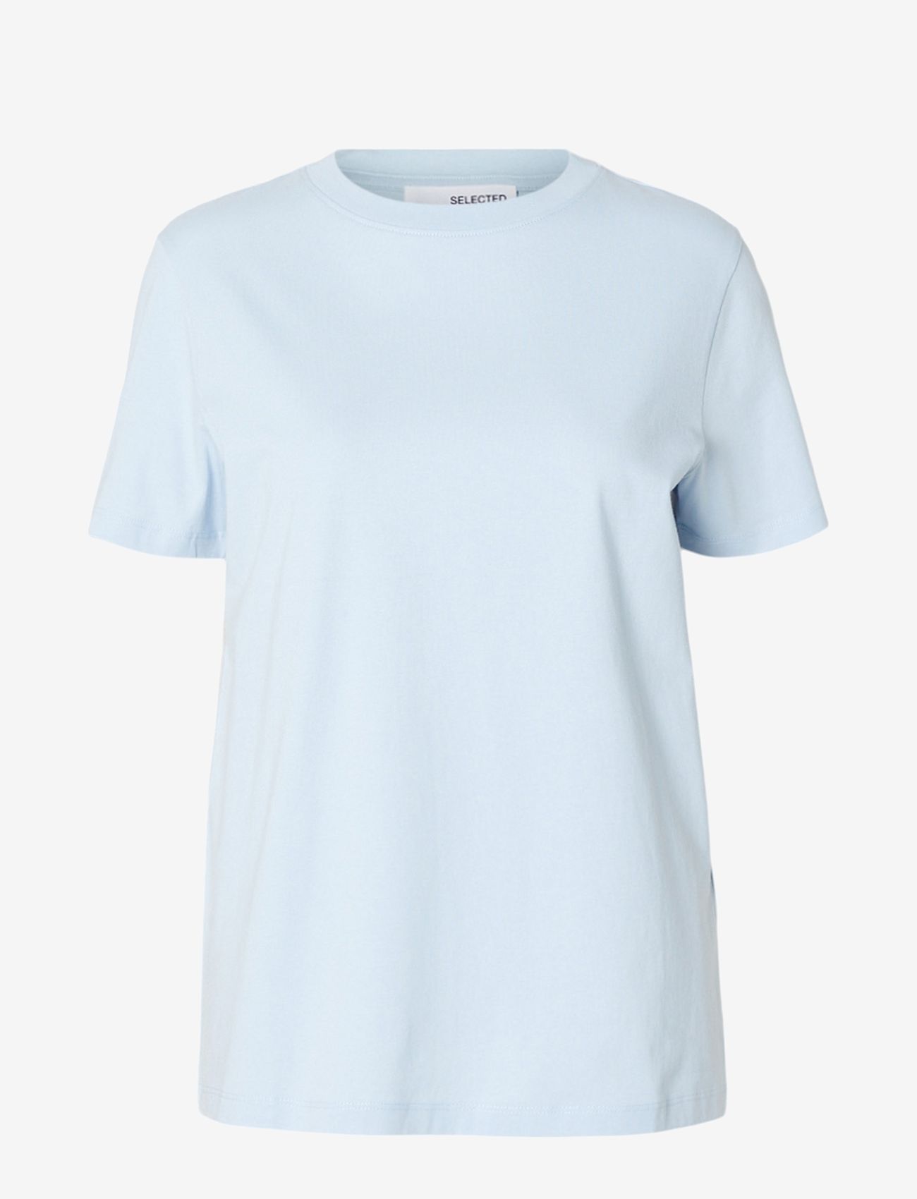Selected - SLWMYESSENTIAL SS O-NECK TEE NOOS - t-shirts - cashmere blue - 1