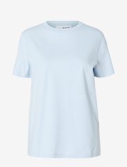 Selected Femme - SLFMYESSENTIAL SS O-NECK TEE NOOS - alhaisimmat hinnat - cashmere blue - 0
