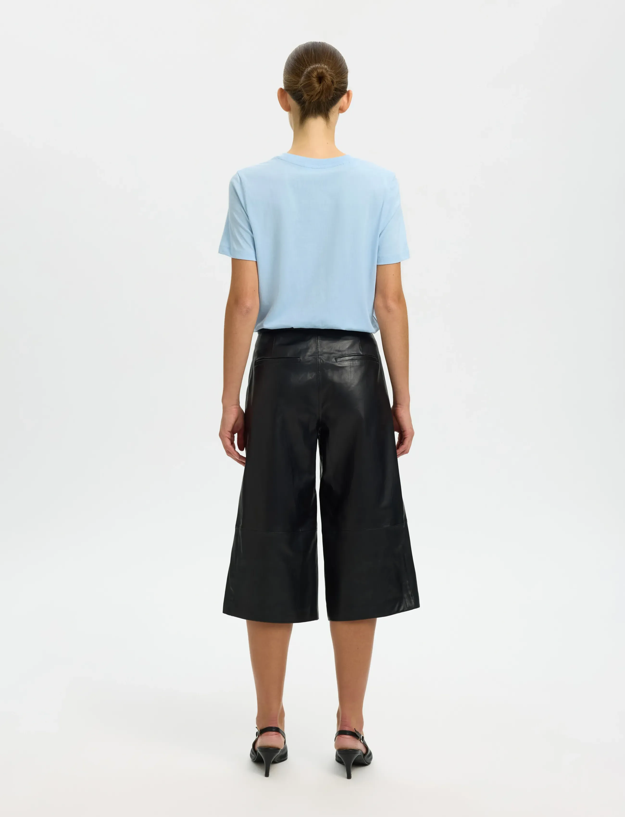 Selected - SLWMYESSENTIAL SS O-NECK TEE NOOS - t-shirts - cashmere blue - 2