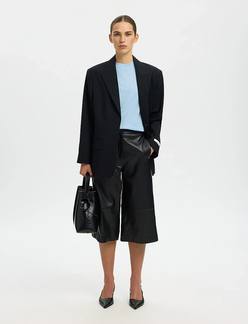 Selected - SLWMYESSENTIAL SS O-NECK TEE NOOS - t-shirts - cashmere blue - 5