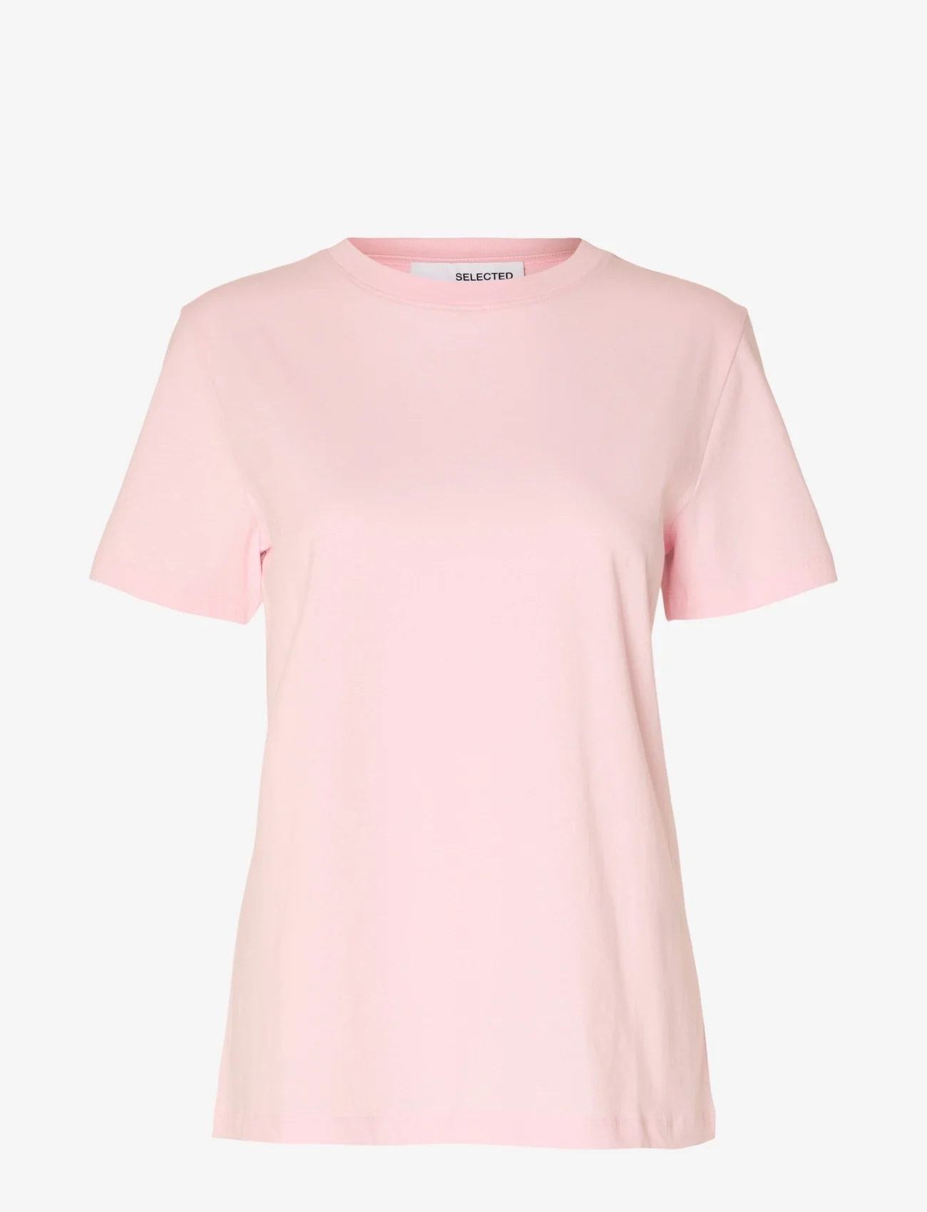 Selected Femme - SLFMYESSENTIAL SS O-NECK TEE NOOS - alhaisimmat hinnat - cradle pink - 0