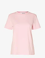 SLFMYESSENTIAL SS O-NECK TEE - CRADLE PINK