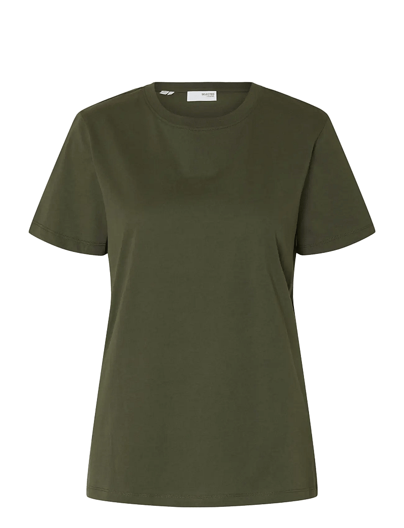 Selected - SLWMYESSENTIAL SS O-NECK TEE NOOS - t-shirts - deep depths - 1