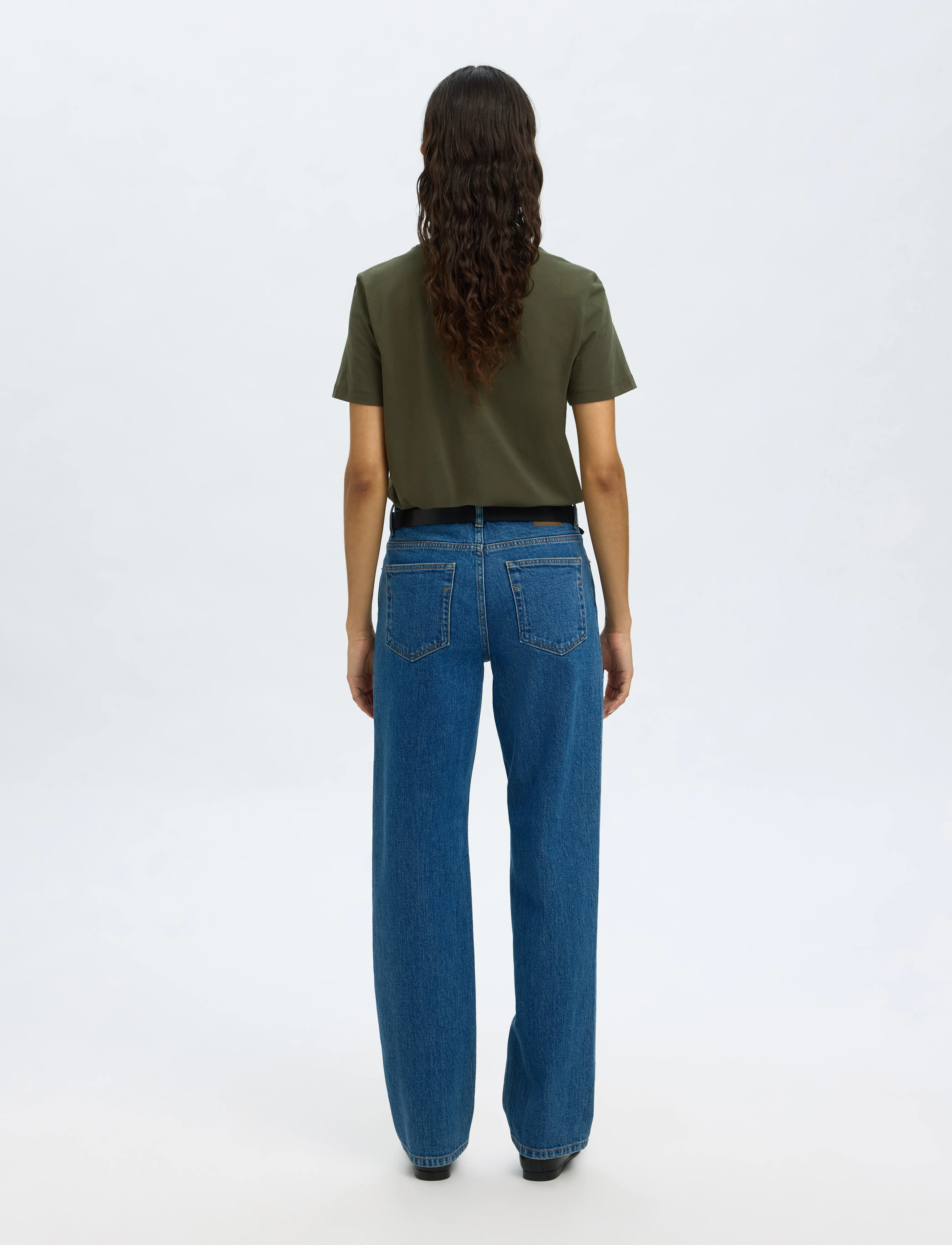 Selected - SLWMYESSENTIAL SS O-NECK TEE NOOS - t-shirts - deep depths - 2