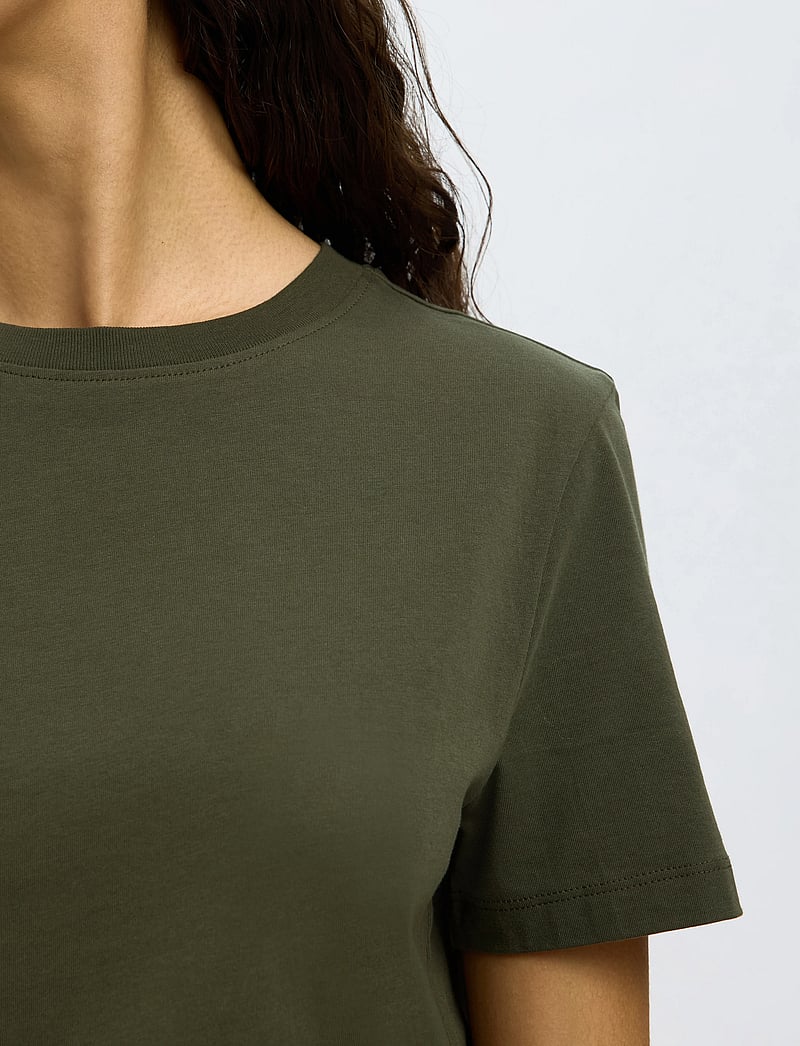 Selected - SLWMYESSENTIAL SS O-NECK TEE NOOS - t-shirts - deep depths - 4